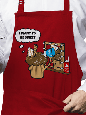 Sweet muffin zástera Red