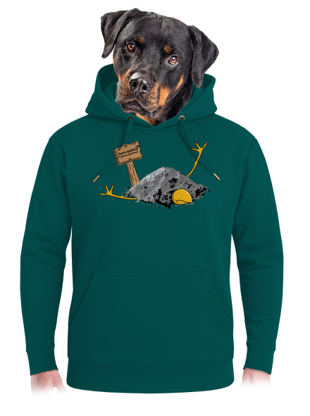 Sova spálená unisex mikina premium Emerald Green