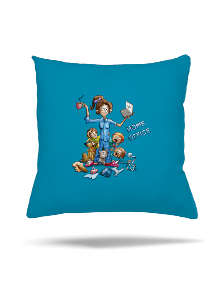 Mamičky home office vankúš Blue Turquoise