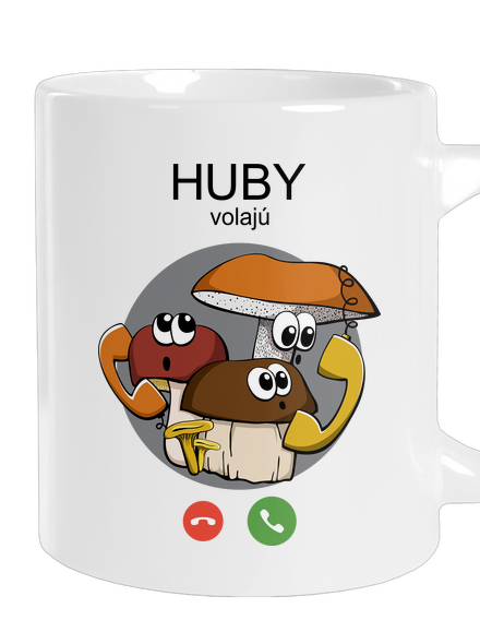 Huby volajú veľký hrnček White