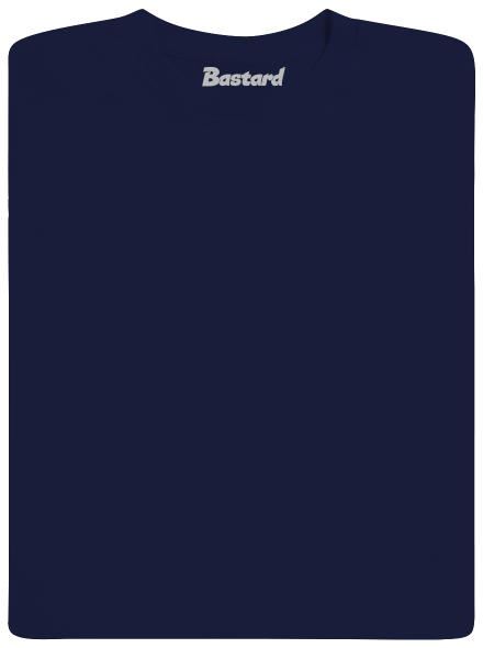 Bez potlače pánske tričko Navy