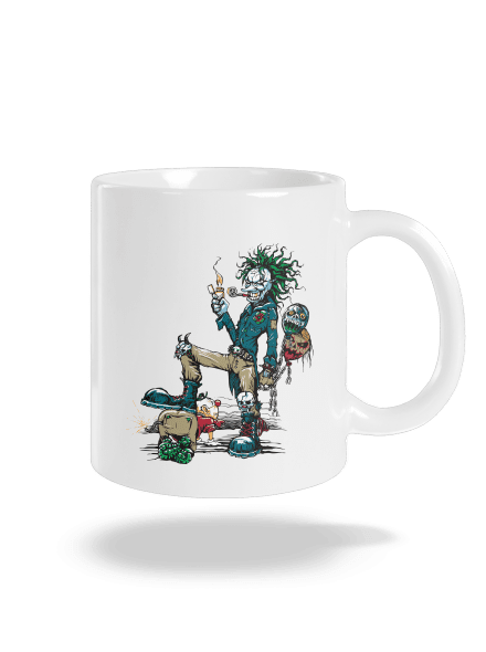 Evil Clown klasický hrnček White