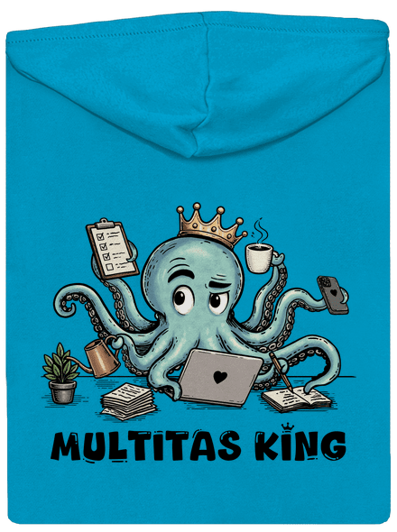 Multitas king dámska mikina na zips Blue Atol