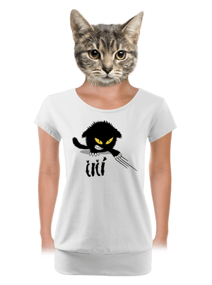 Čičina dámske tričko s lemom White