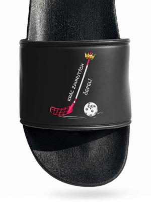 Kráľ zahnutých čepelí - florbal šľapky Black