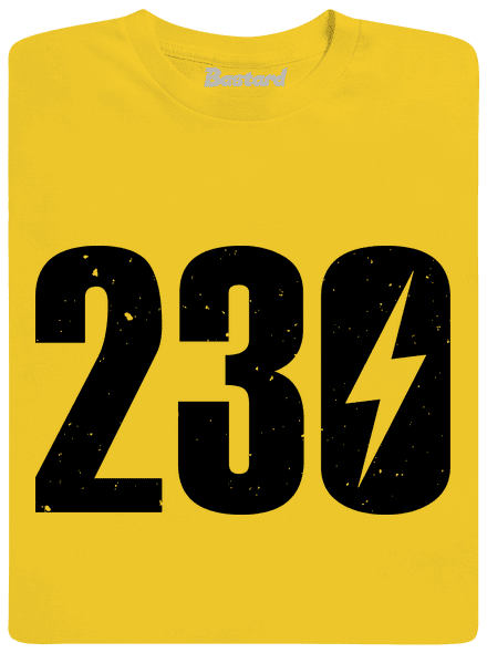 230 V detské tričko Gold