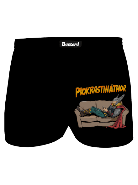 Prokrastináthor pánske trenky Black