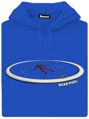 Dead in pool pánska mikina klokanka Royal