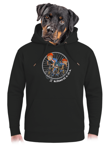 Cyklistický horoskop: Blíženci unisex mikina premium Dark Black