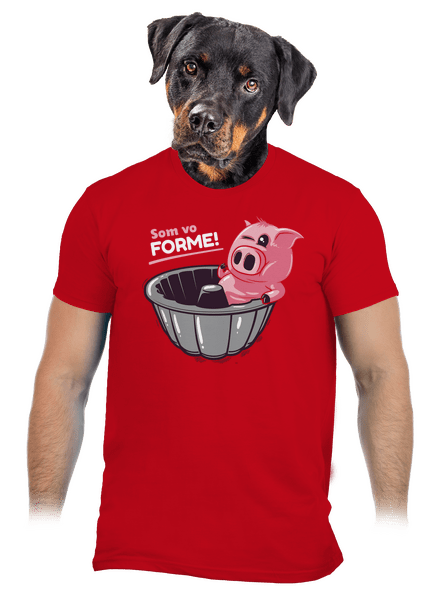 Vo forme pánske tričko Red