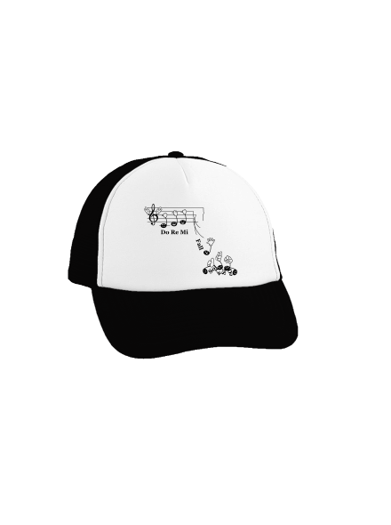 Do re mi fall šiltovka truckerka Black cap