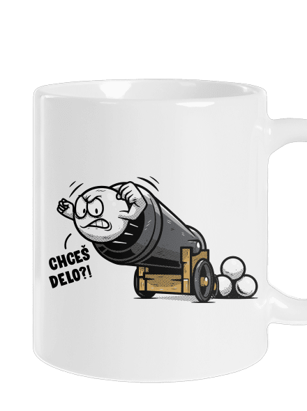 Chceš delo? klasický hrnček White