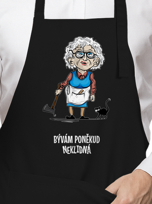 Neklidná - vlastný text zástera Black