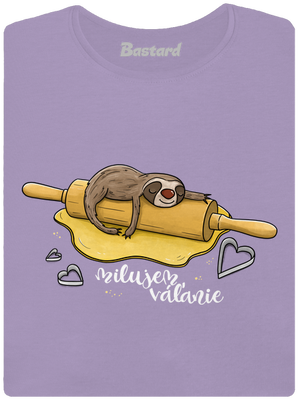 Milujem váľanie dámske tričko s lemom Lavender