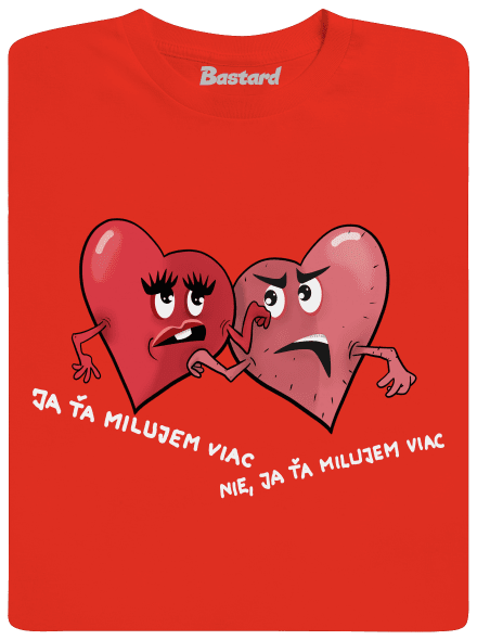 Srdiečka pánske tričko Fiery Red