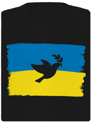 Ukrajina - Holubica dámske športové tričko Black