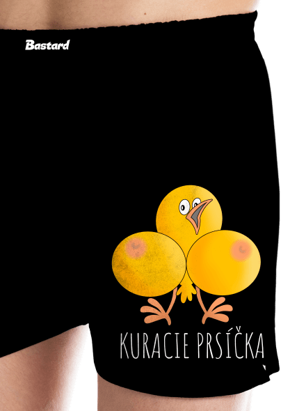 Kuracie prsíčka pánske trenky Black