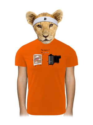 Be positive detské športové tričko Neon Orange