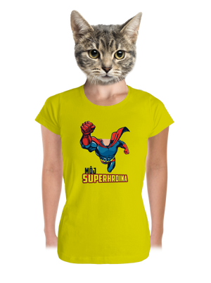 Môj superhrdina dámske tričko prémium Lemon