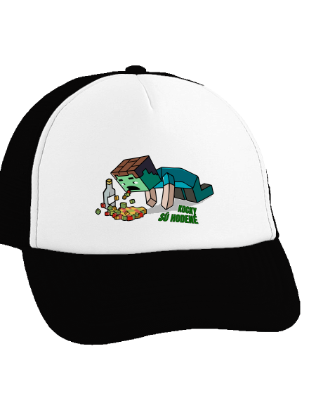 Kocky sú hodené šiltovka truckerka Black cap