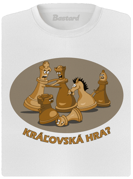 Kráľovská hra dámske športové tričko White