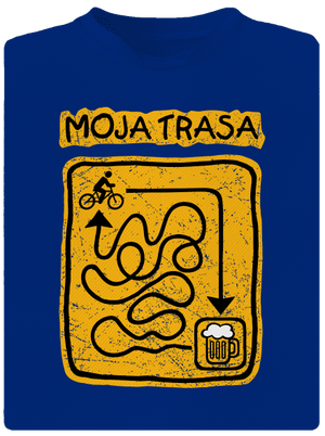 Moja trasa pánske športové tričko Royal Blue Mal