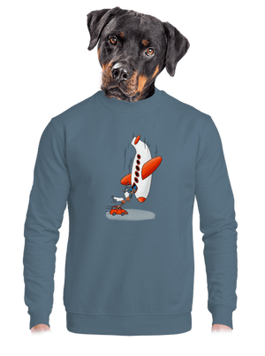 unisex mikina bez kapucne