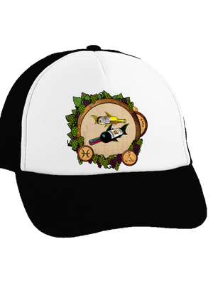 Vínny horoskop: Ryba šiltovka truckerka Black cap