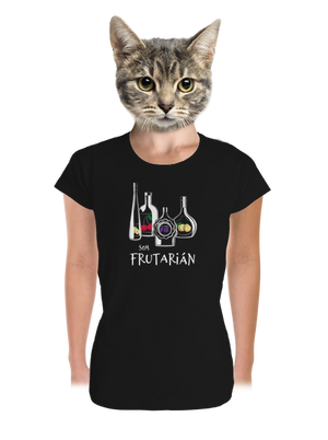 Frutarián dámske tričko prémium Black