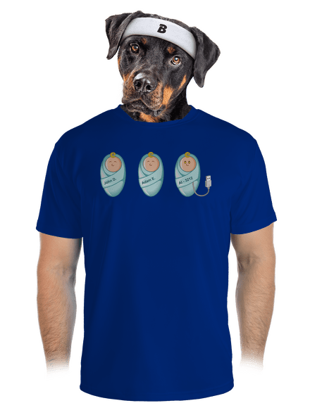 AI baby pánske športové tričko Royal Blue Mal