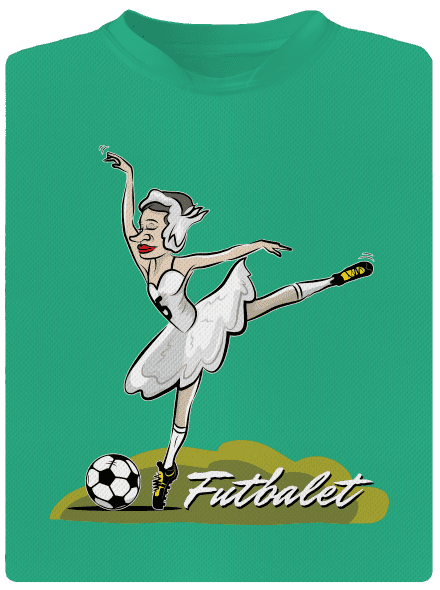 Futbalet pánske športové tričko Mint Mal