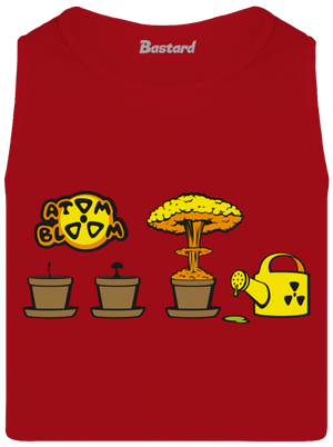 Atom bloom pánske tielko Red