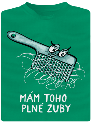Plné zuby pánske športové tričko Kelly Green Mal
