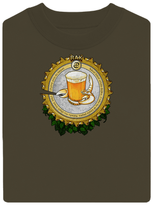 Pivný horoskop: Rak unisex mikina bez kapucne Urban Khaki