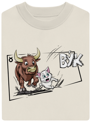 Mačací horoskop: Býk unisex mikina bez kapucne Off White