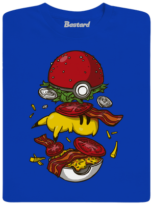 Pokémon burger pánske dlhý rukáv Royal Blue