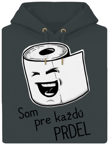 Prdel unisex mikina premium Charcoal