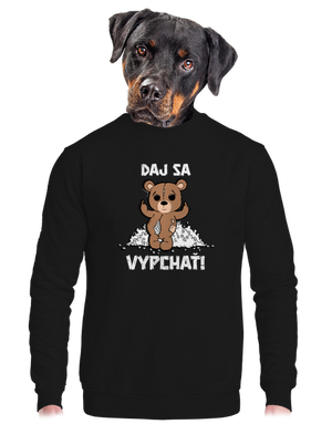 unisex mikina bez kapucne