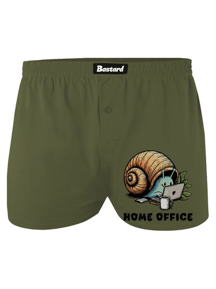 Slimákov home office pánske trenky Khaki