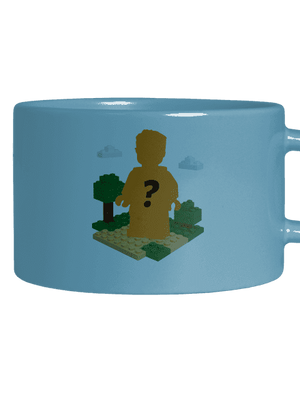 Lego z vlastnej fotky hrnček makronka Blue Macaron