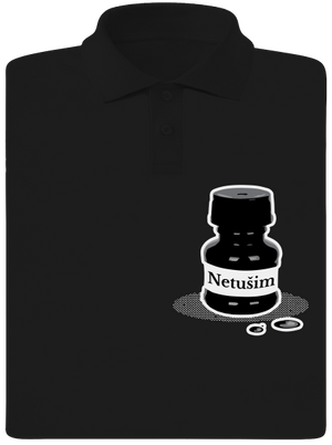 Netušim pánska polokošeľa Black