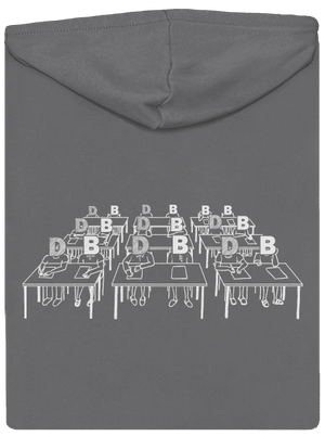 Cimrman: Debil, blbeček dámska mikina na zips Steel Gray