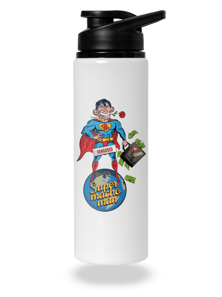 Supermachoman flaša na vodu White