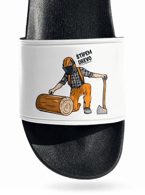 Drevorubač šľapky White