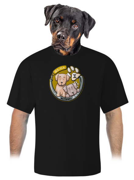 Psí horoskop: Blíženci unisex tričko oversized Black