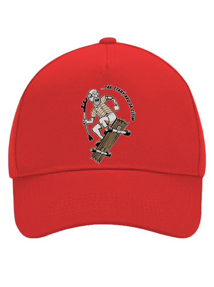 Starý, ako sa cítim šiltovka baseballka Classic Red