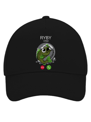 Ryby volají šiltovka baseballka Black
