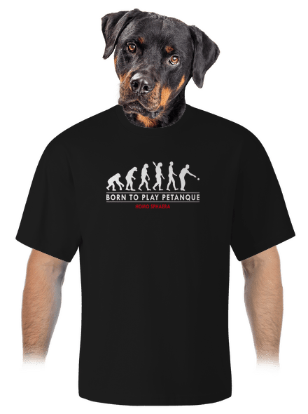 Born to play petanque unisex tričko oversized Black