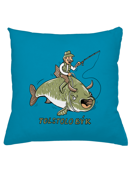 Tolstolobýk vankúš Blue Turquoise