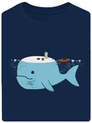 Rybárčenie unisex tričko oversized Midnight Blue